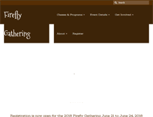 Tablet Screenshot of fireflygathering.org